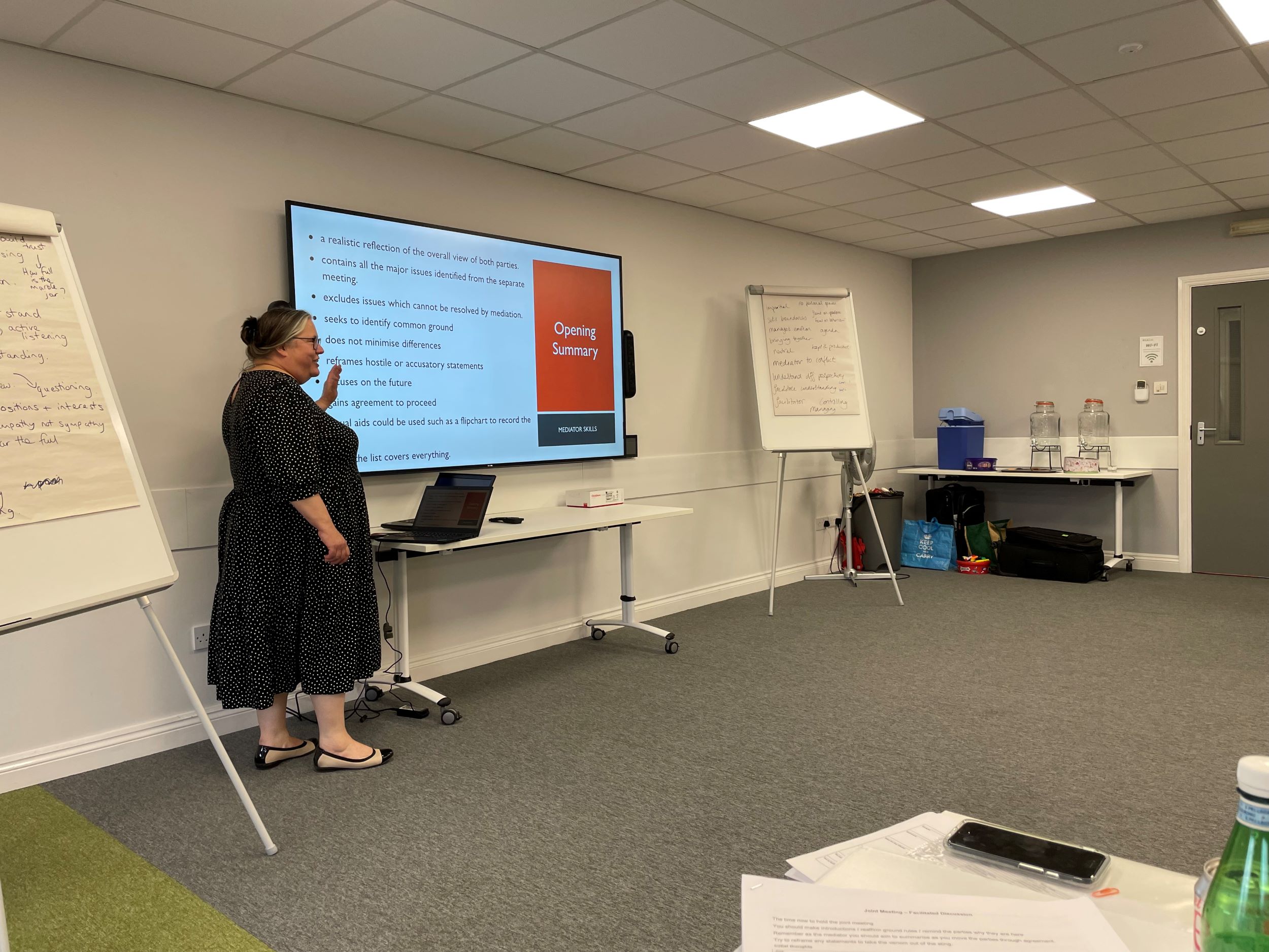 Sarah delivering HR & Employment Law training