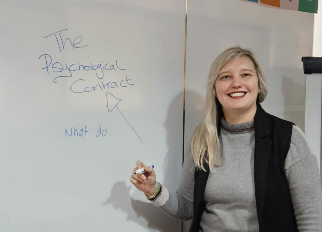 Gemma delivering HR & Employment Law training